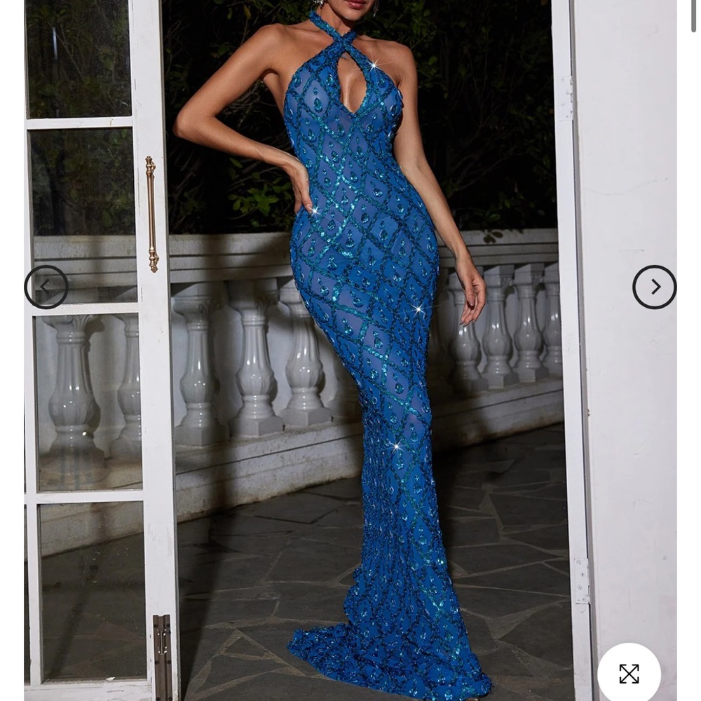 Mew Mew Blue Dress Size 6